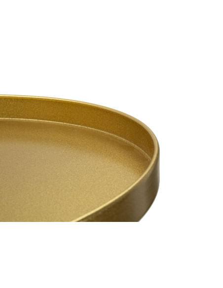 Sellette haute moderne Ronde Hauteur 100 cm en Métal Doré Doha 