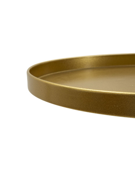 Sellette haute moderne Ronde Hauteur 100 cm en Métal Doré Doha 