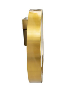 Applique murale moderne ronde 24 cm en Marbre Blanc Métal Doré Marble 