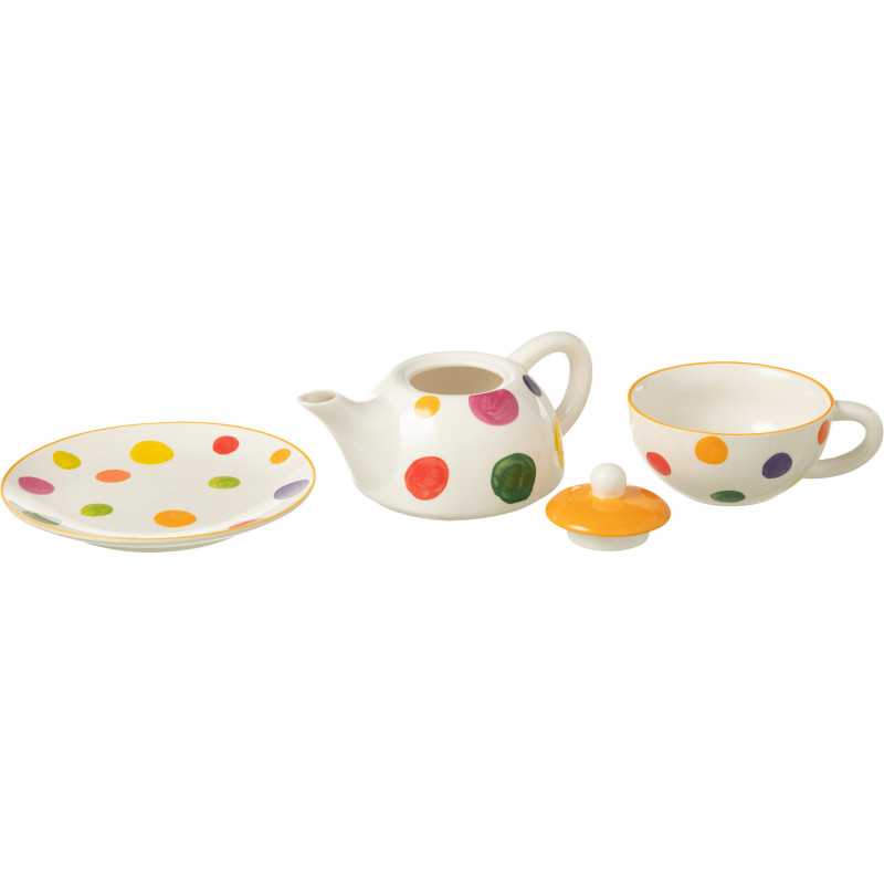 Théière Égoïste 1 personne en Porcelaine Motif pois Polka - 2