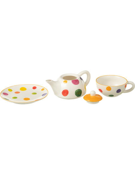 Théière Égoïste 1 personne en Porcelaine Motif pois Polka - 2