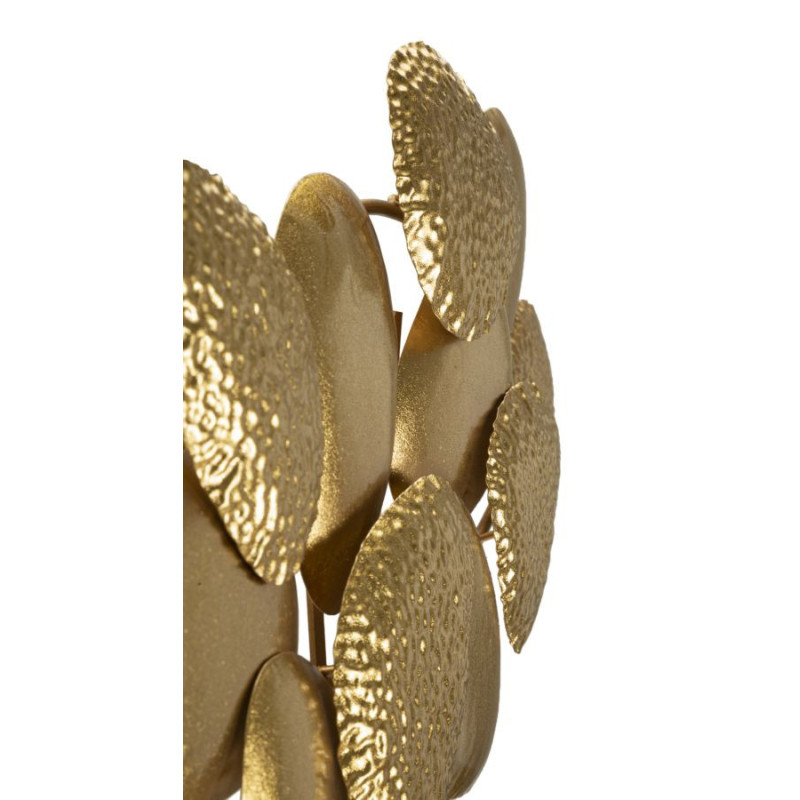 Grande Applique murale moderne galets 59 cm en Métal Doré Shell 