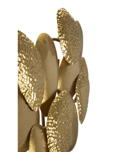 Grande Applique murale moderne galets 59 cm en Métal Doré Shell 