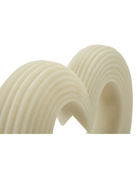 Grande Statuette moderne Coeur Hauteur 26 cm en Résine Blanc Effet quartz Lovvy 