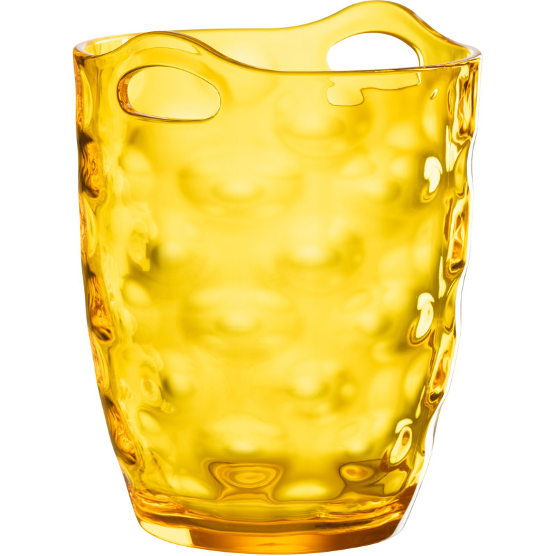 Seau à champagne 3,4 L en Plastique réutilisable Jaune Effet martelé Scarlet - 1