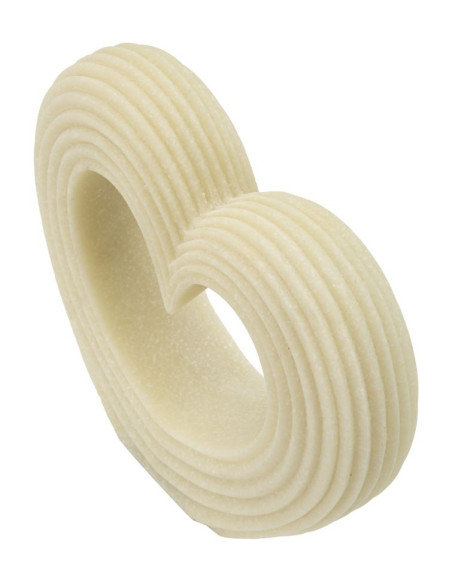 Statuette moderne Coeur Hauteur 19 cm en Résine Blanc Effet quartz Lovvy 