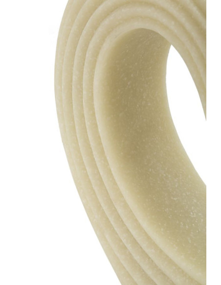 Statuette moderne Coeur Hauteur 19 cm en Résine Blanc Effet quartz Lovvy 