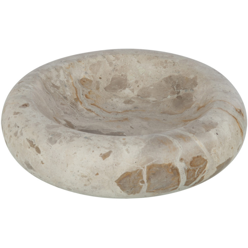 Vide-poches 25 cm en Marbre Beige Tasoz - 1