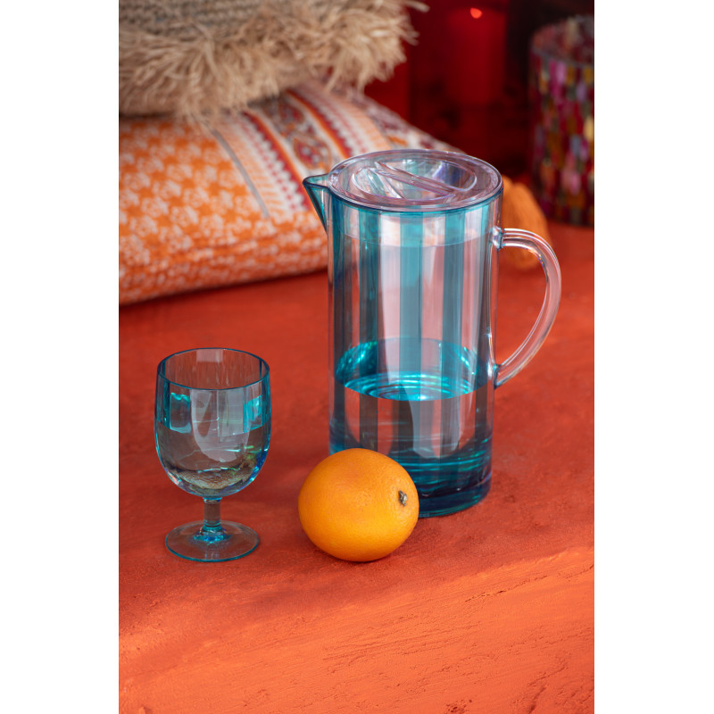 Verre à vin 310 ml en Plastique réutilisable Bleu Annora (Lot de 6) - 2