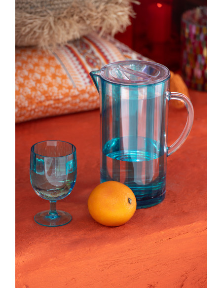 Verre à vin 310 ml en Plastique réutilisable Bleu Annora (Lot de 6) - 2