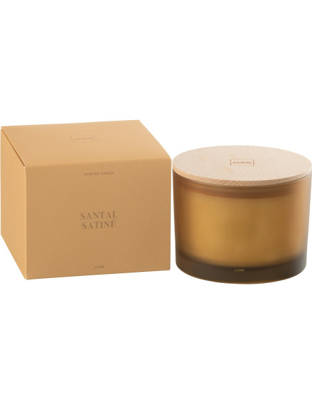 Bougie parfumée Senteur Boisée Santal Satiné 28 heures Accords Essentiels - 2