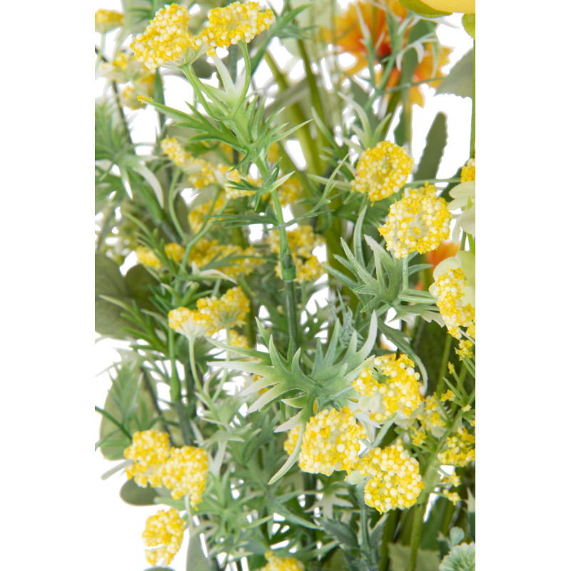 Bouquet de fleurs artificielles Hauteur 85 cm en Plastique Jaune Vert - 3