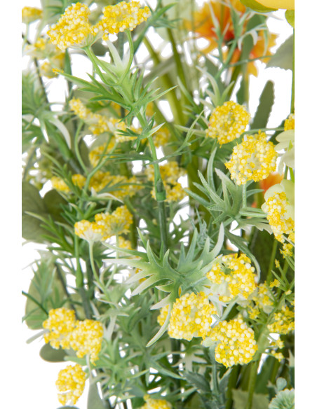 Bouquet de fleurs artificielles Hauteur 85 cm en Plastique Jaune Vert - 3