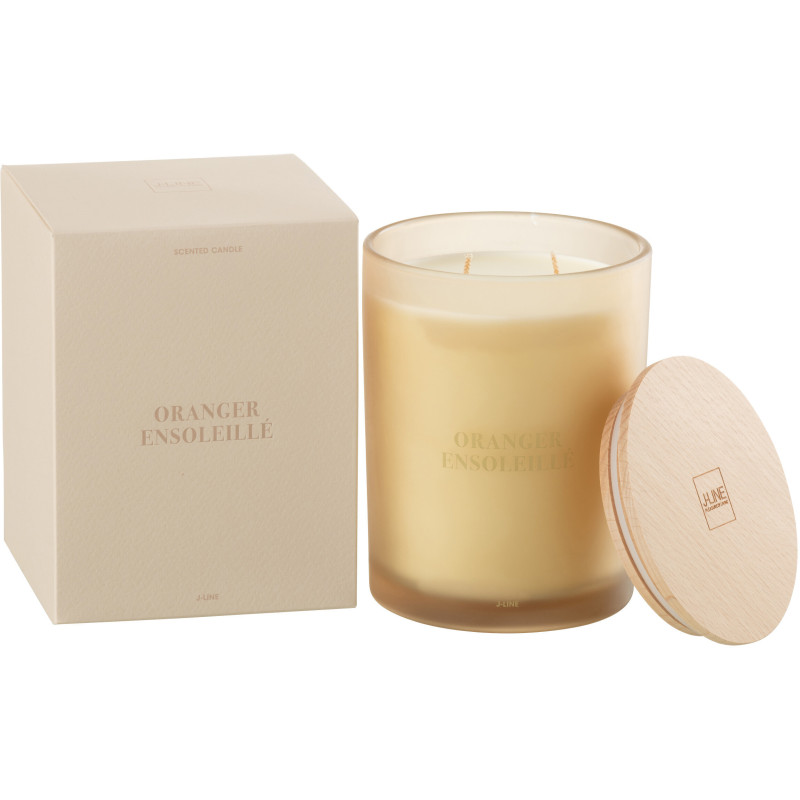 Bougie parfumée XL Senteur Fruitée Oranger Ensoleillé 52 heures Accords Essentiels - 1