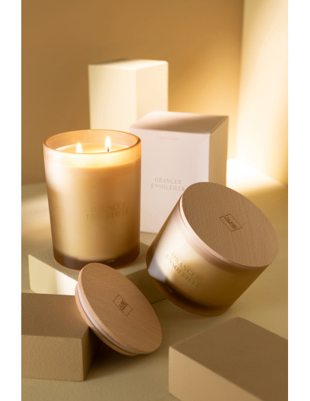 Bougie parfumée XL Senteur Fruitée Oranger Ensoleillé 52 heures Accords Essentiels - 5
