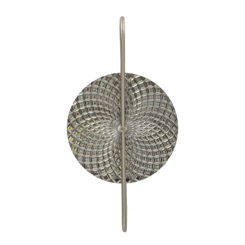 Applique murale moderne en Métal Argenté Verre Silvery 