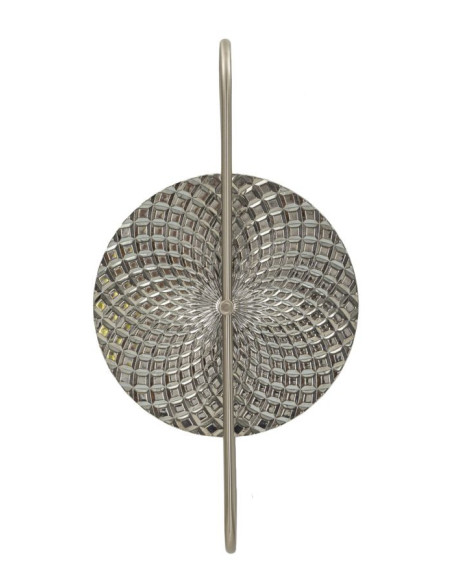 Applique murale moderne en Métal Argenté Verre Silvery 