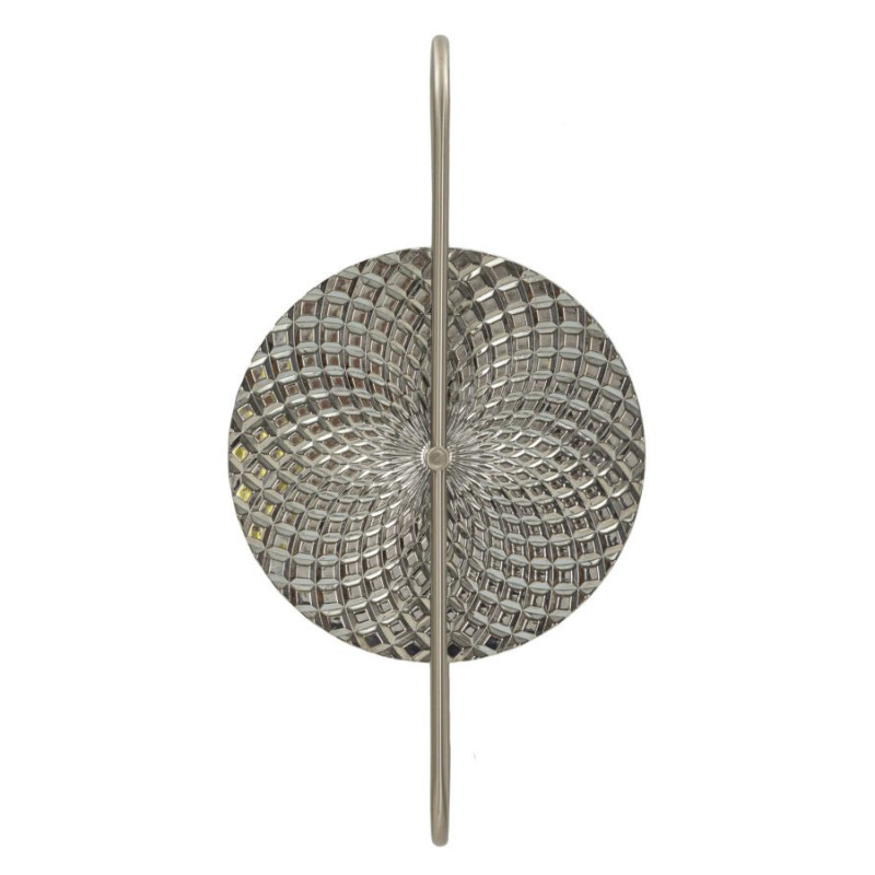 Applique murale moderne en Métal Argenté Verre Silvery 