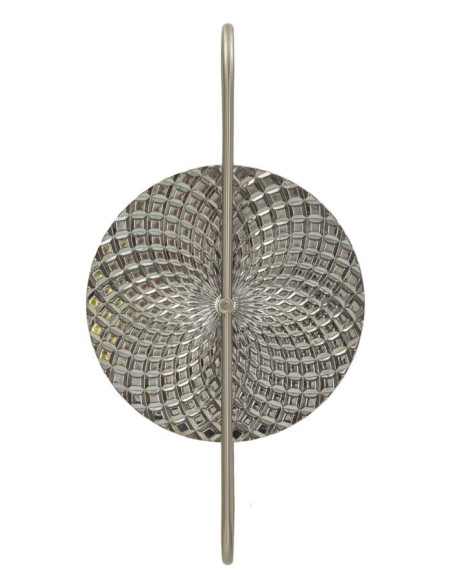 Applique murale moderne en Métal Argenté Verre Silvery 