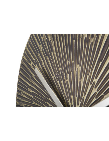 Horloge murale ronde industrielle 50 cm en Métal Bronze antique Opis 