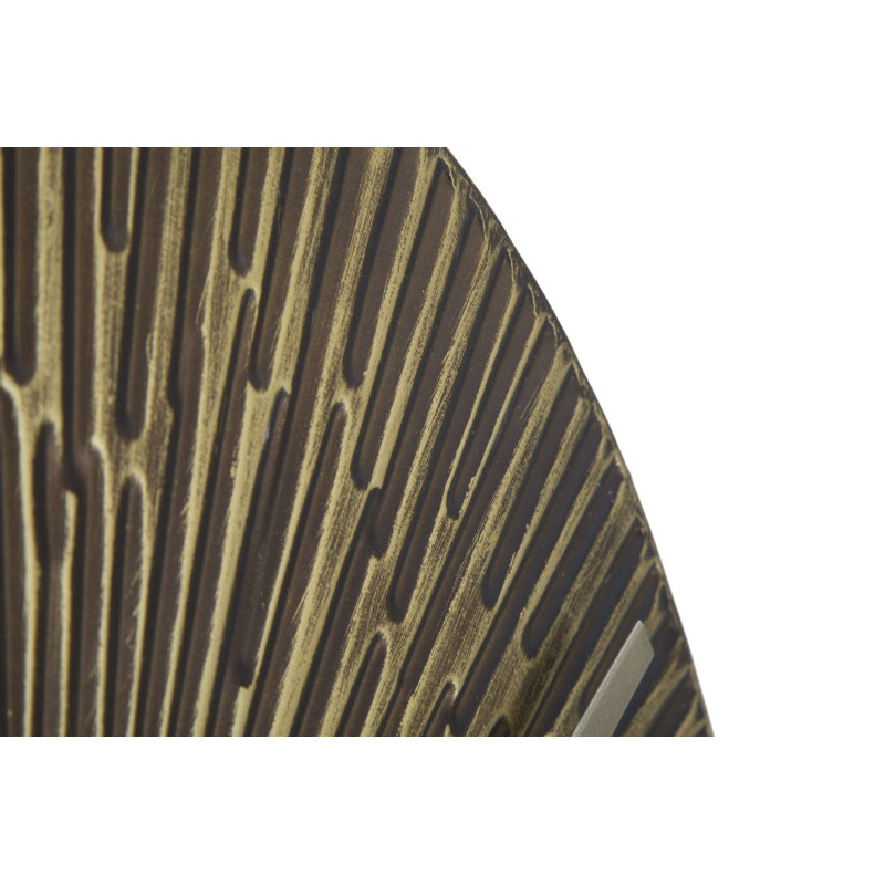 Horloge murale ronde industrielle 50 cm en Métal Bronze antique Opis 