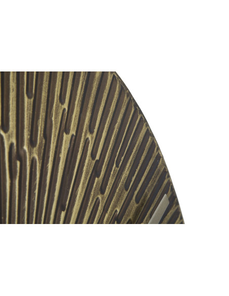 Horloge murale ronde industrielle 50 cm en Métal Bronze antique Opis 