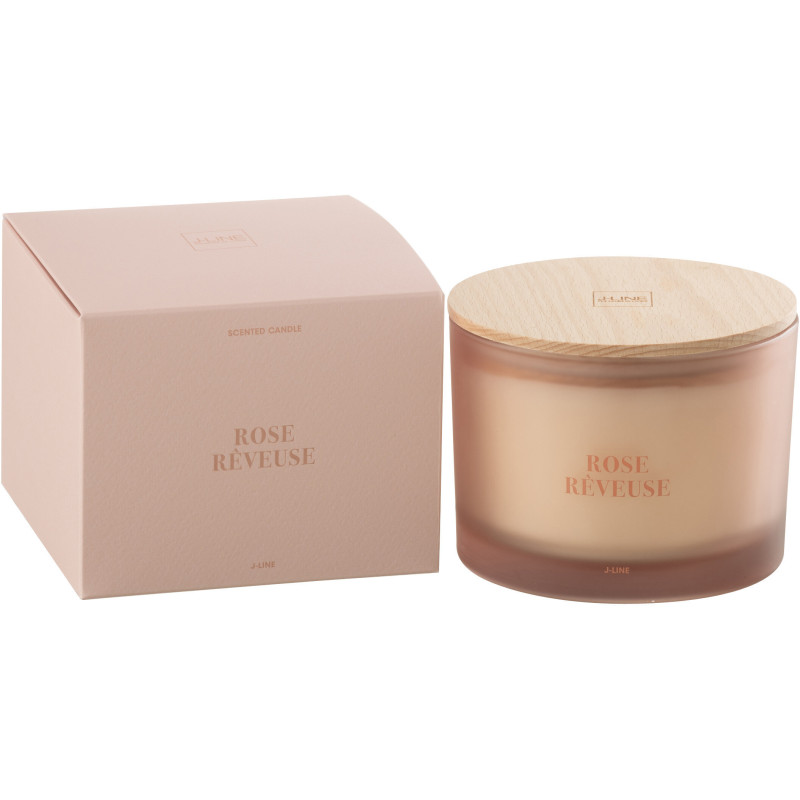 Bougie parfumée Senteur Fruitée Rose Rêveuse 28 heures Accords Essentiels - 2
