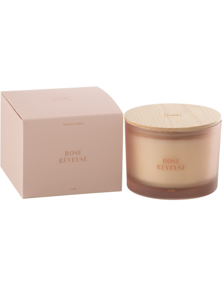 Bougie parfumée Senteur Fruitée Rose Rêveuse 28 heures Accords Essentiels - 2