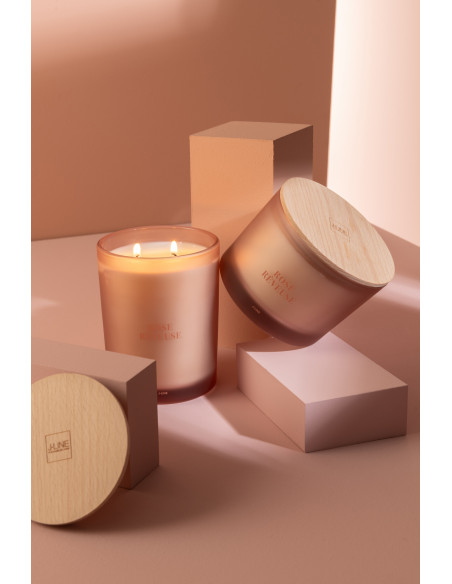 Bougie parfumée Senteur Fruitée Rose Rêveuse 28 heures Accords Essentiels - 5