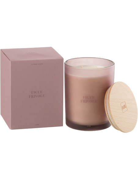 Bougie parfumée XL Senteur Fruitée Figue Frivole 52 heures Accords Essentiels - 1