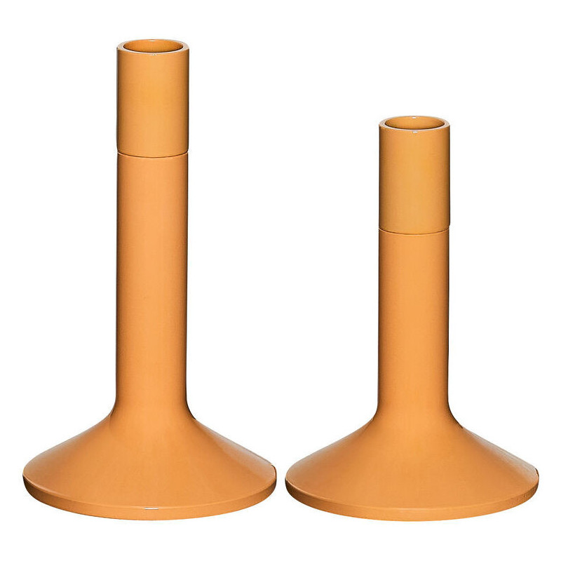 Bougeoir moderne en Métal Orange Kindred (Lot de 2) - 7