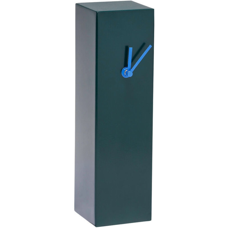 Horloge murale moderne Rectangulaire Hauteur 28 cm en Métal Vert foncé Bleu Hour - 3