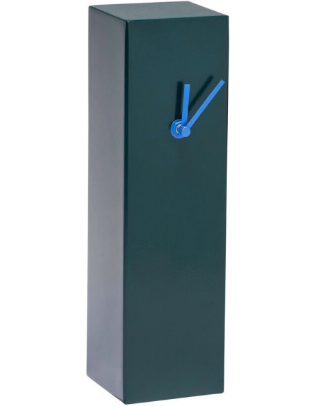Horloge murale moderne Rectangulaire Hauteur 28 cm en Métal Vert foncé Bleu Hour - 3