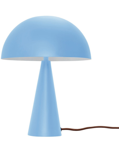 Lampe à poser design Champignon Hauteur 33 cm en Métal Bleu clair Mush