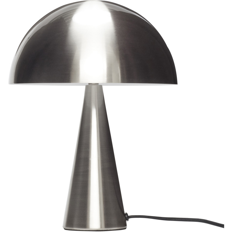 Lampe à poser design Champignon Hauteur 33 cm en Métal Argenté Effet nickel Mush - 1
