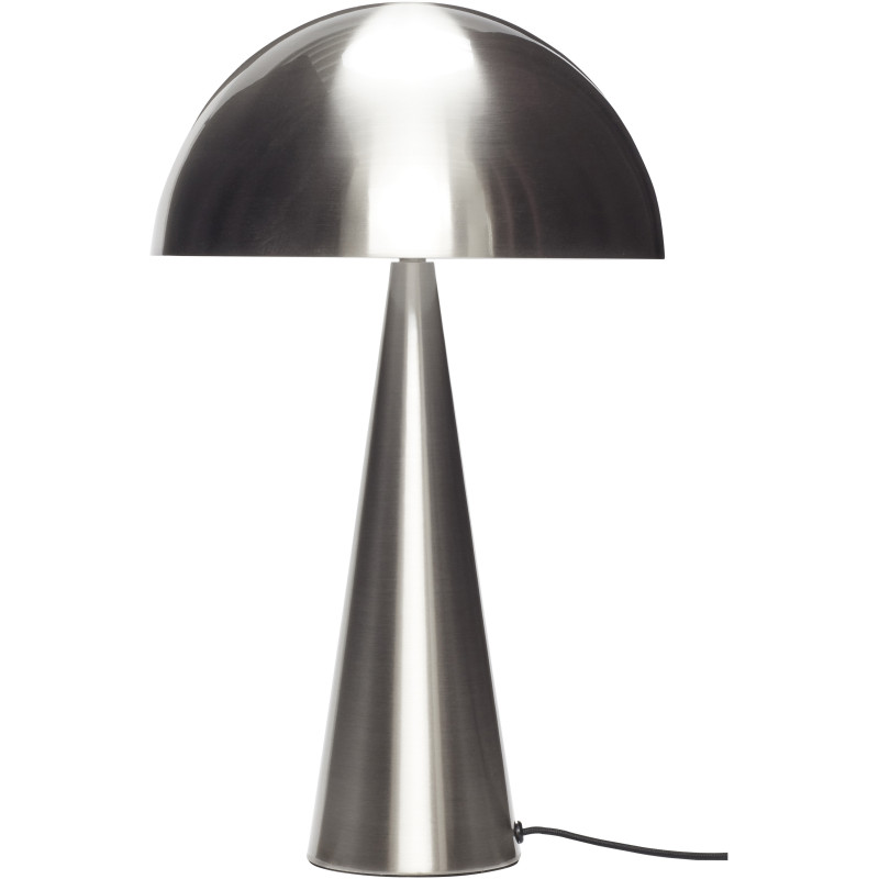 Grande Lampe à poser design Champignon Hauteur 50 cm en Métal Argenté Effet nickel Mush - 1