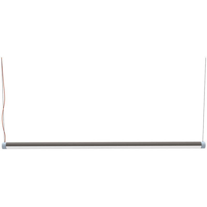 Grande Suspension Néo moderne 152 cm en Métal Naturel Effet bois Verre Interplay - 4