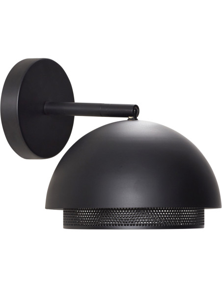 Applique murale moderne chic en Métal Noir Edge - 3