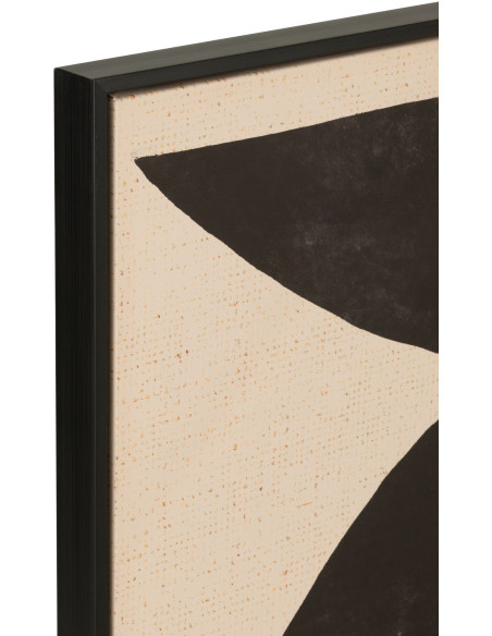 Toile imprimée et peinte XL Rectangulaire Formes abstraites Kwame 100x140 - 2