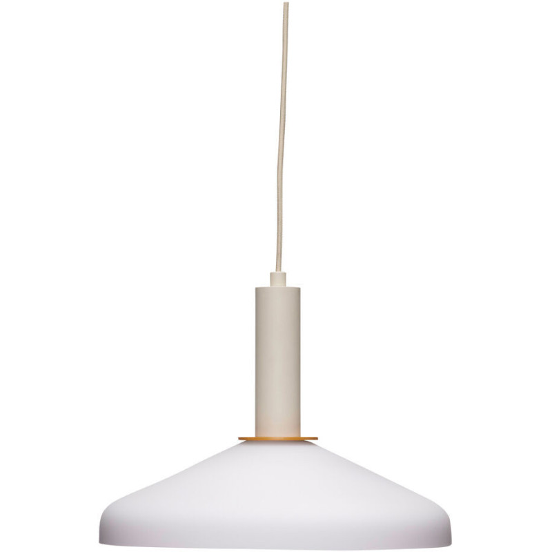 Suspension design moderne Diamètre 35 cm en Verre Blanc Métal Sable Orange Apollo - 5
