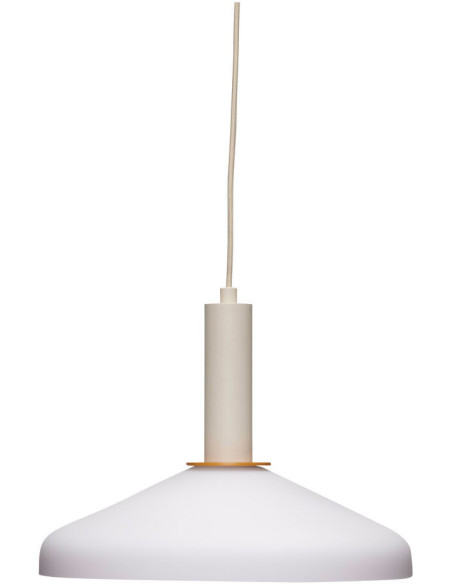 Suspension design moderne Diamètre 35 cm en Verre Blanc Métal Sable Orange Apollo - 5