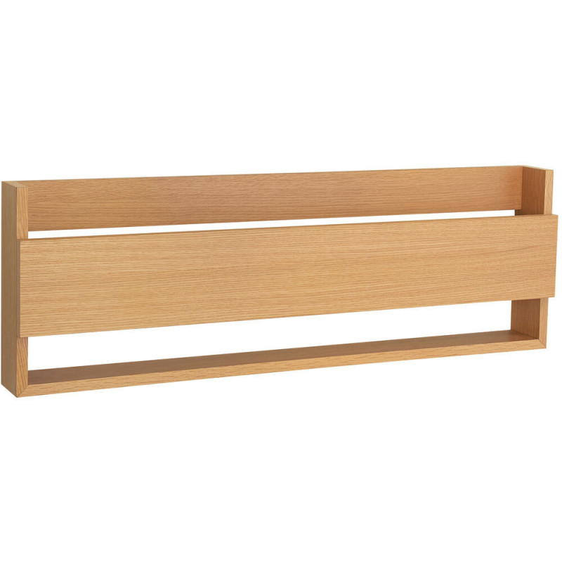 Grand Range magazines moderne 100 cm en Bois MDF Naturel Placage chêne Gap - 2