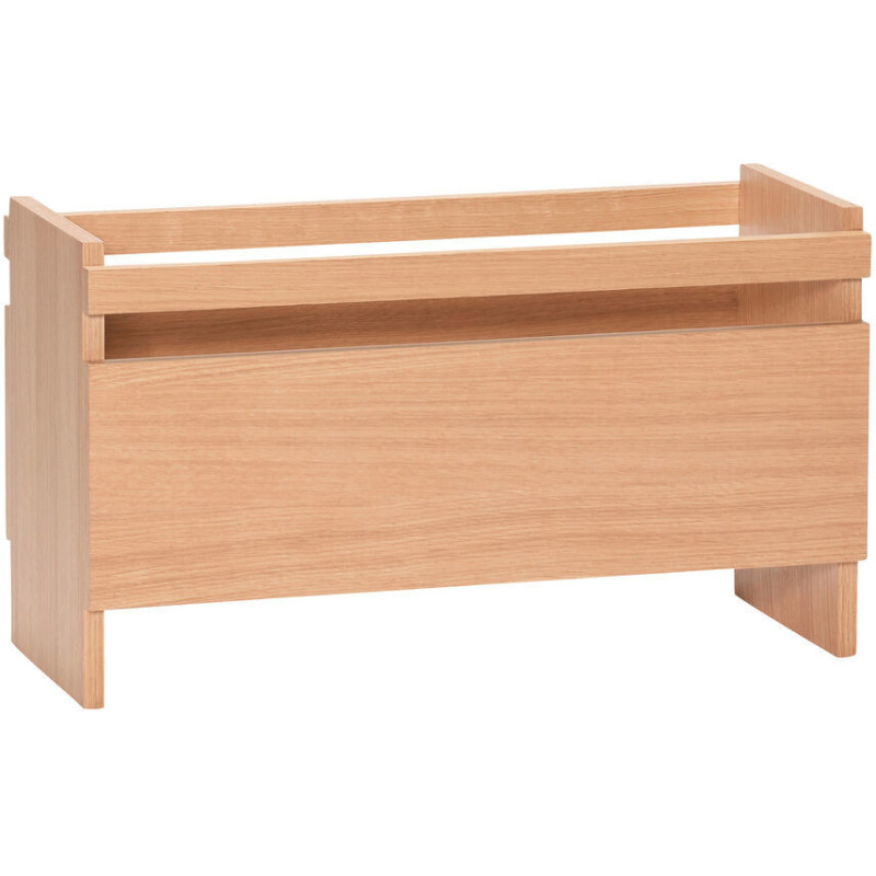 Jardinière moderne Rectangulaire 70 cm en Bois MDF Naturel Effet chêne Forma - 3