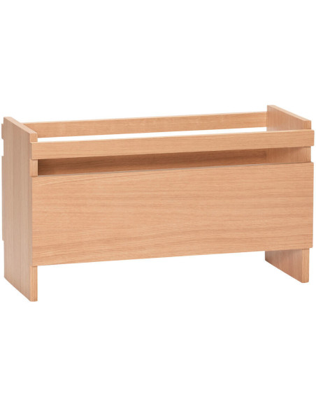 Jardinière moderne Rectangulaire 70 cm en Bois MDF Naturel Effet chêne Forma - 3