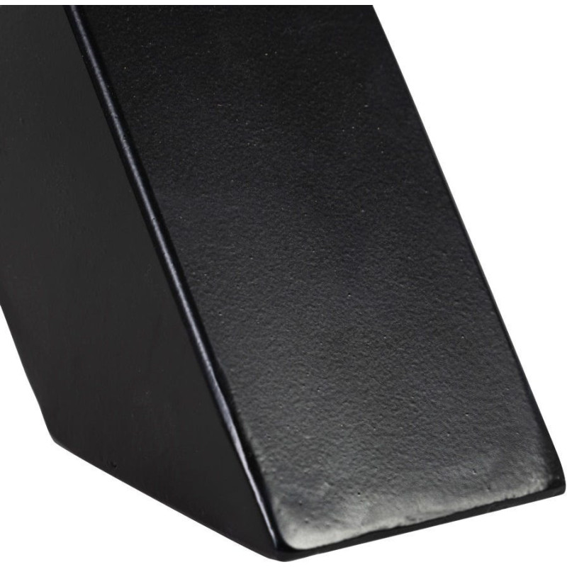 Table à manger motif parquet Versailles Rectangulaire 6 personnes en Bois de manguier Naturel Métal Noir Leire - 9