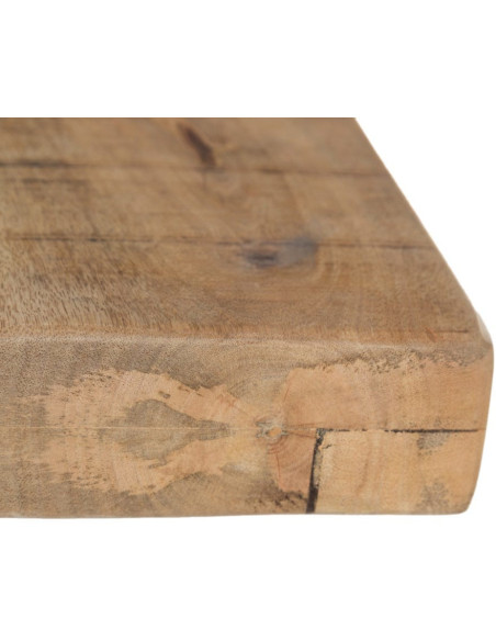 Grande Table à manger moderne Carrée 8 personnes en Bois de manguier Bois de manguier Métal Noir Nayra - 5