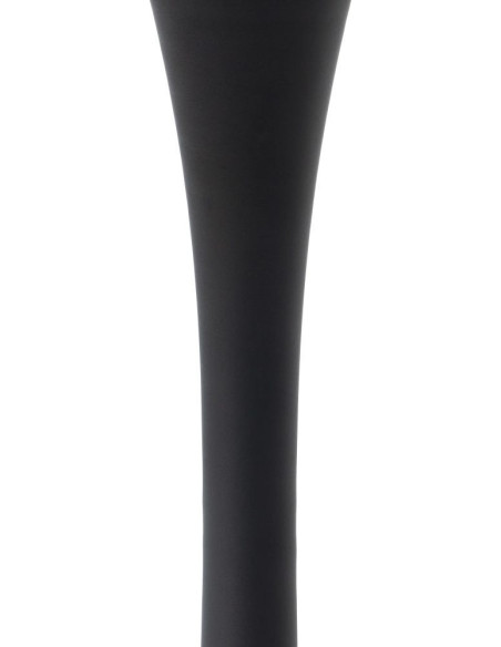 Table à manger moderne chic Ronde 4 personnes en Bois MDF Marron Métal Noir Aroha - 7