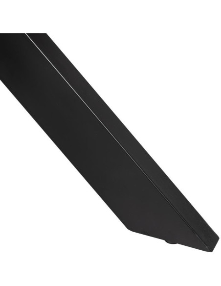 Table à manger moderne Ronde 6 personnes en Bois de manguier Naturel Métal Noir Idira - 9