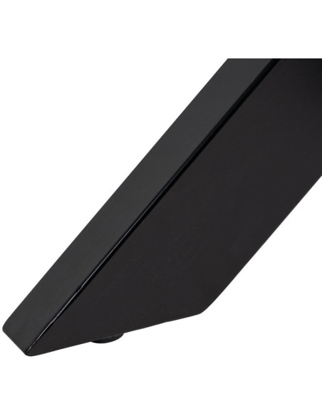 Table à manger moderne Ronde 6 personnes en Bois de manguier Naturel Métal Noir Lurda - 8