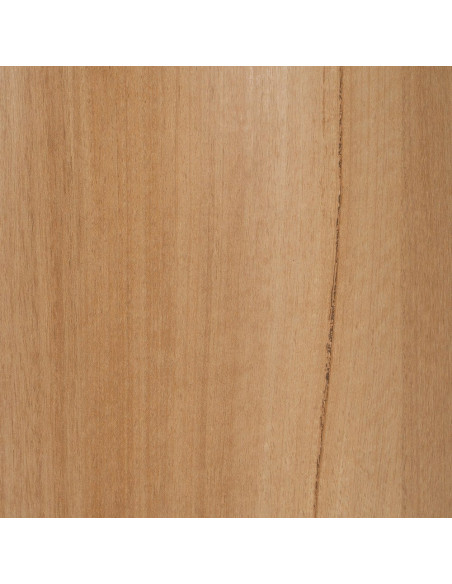 Table à manger moderne Ronde 6 personnes en Céramique Blanc Effet marbre Métal Naturel Effet bois Lurly - 5